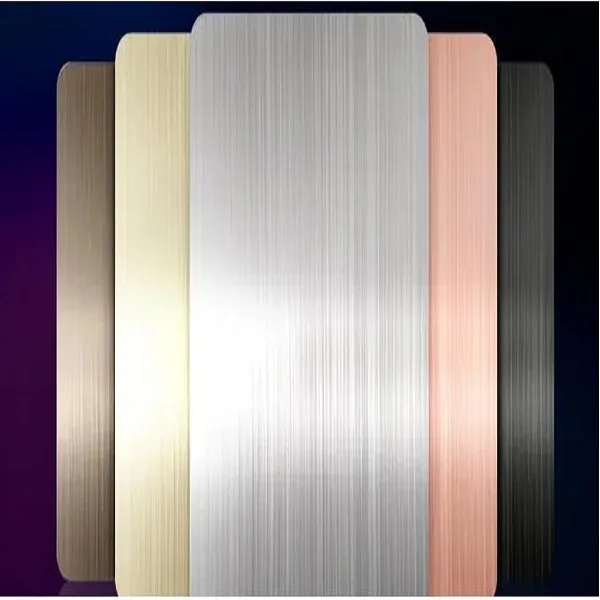Anodized Brushed aluminum plate