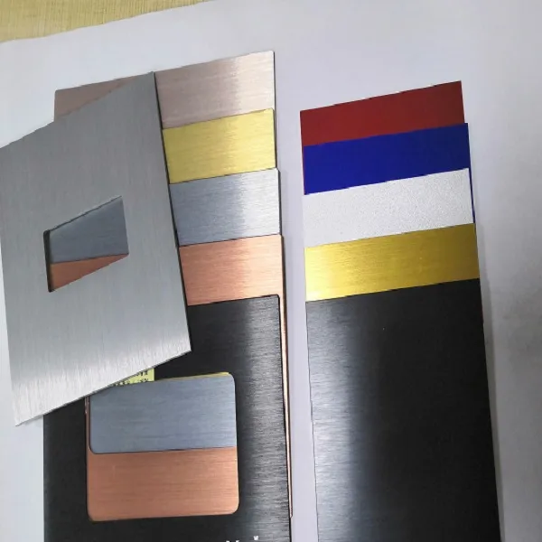 Anodized Brushed Reflective aluminum plate